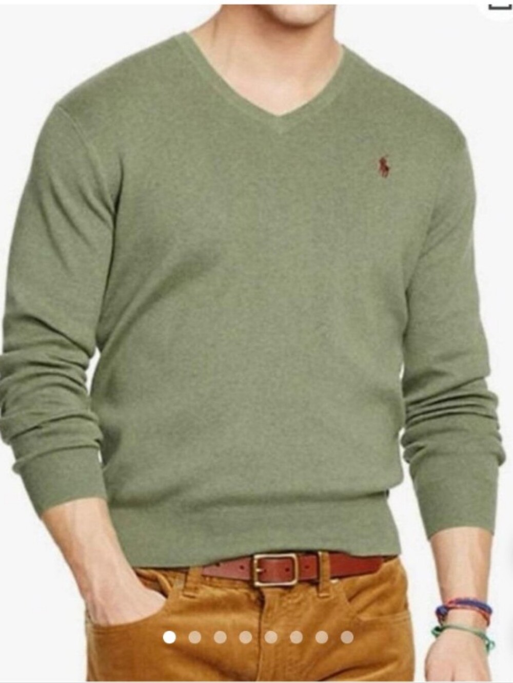 Polo Ralph Lauren Pima Cotton V Neck Sweater
